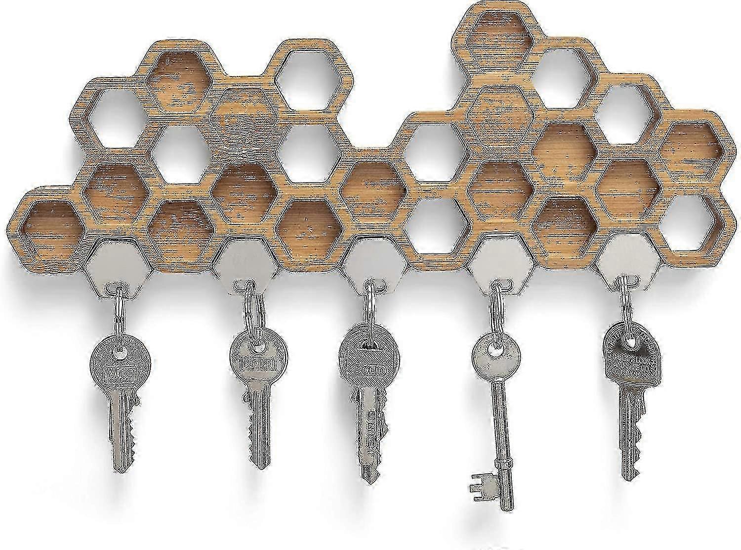 Magnetic Key Holder 5 Key Hooks new
