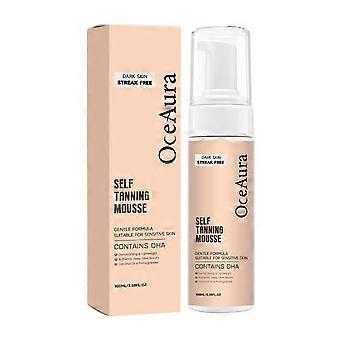 2pcs Tanning Mousse (Dark Skin Tone), Dense Texture, Easy to Spread, Body Cream for Dark Skin Tone