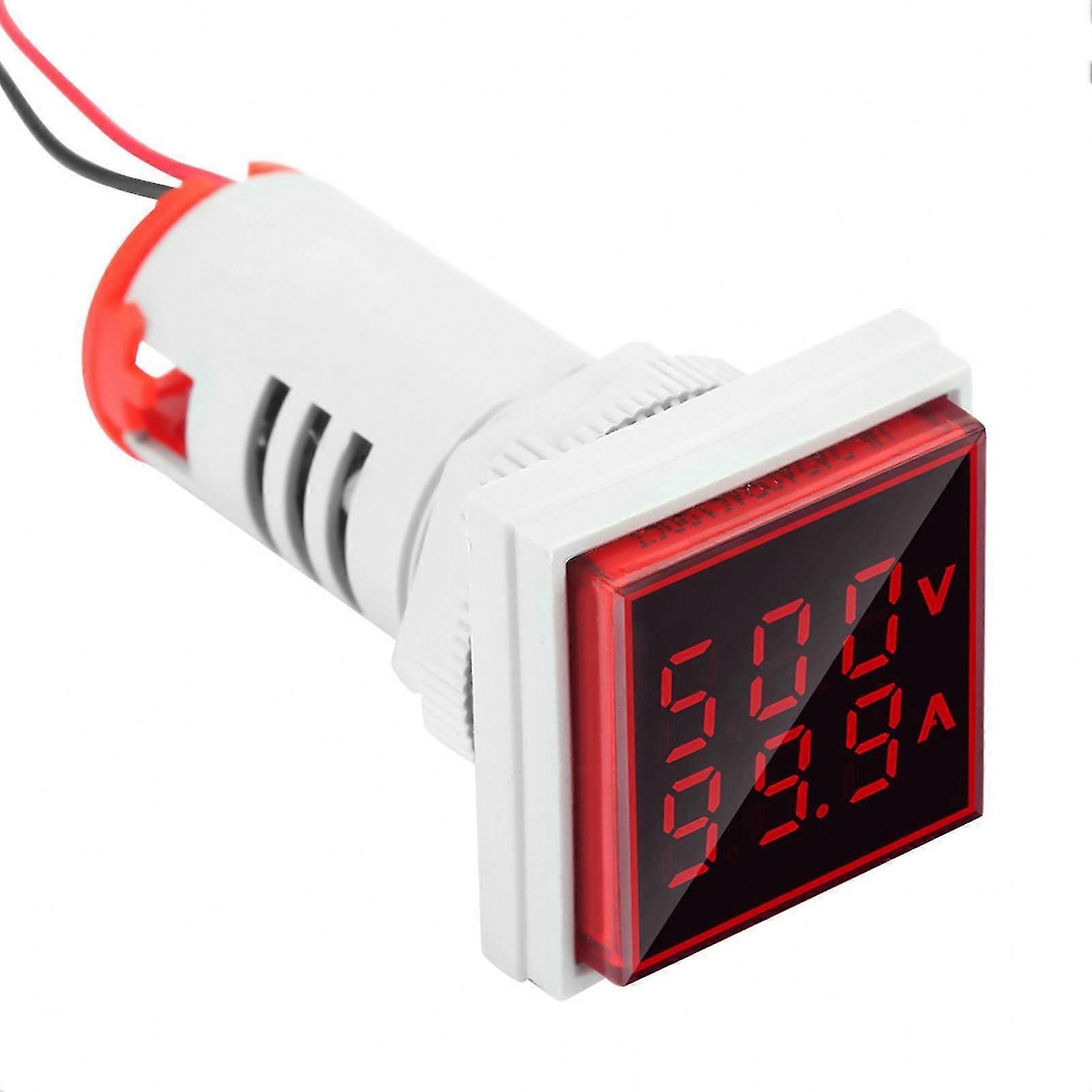Accurate Current & Voltage Readings | 0-100A Digital Meter Indicator | 22mm LED AC Display