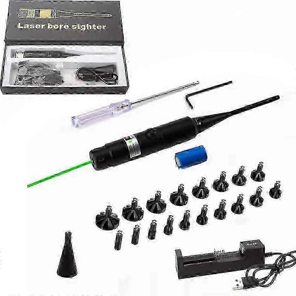 Green/red laser calibrator for professional alignment