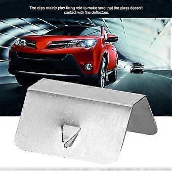 Universal Car Wind Rain Deflector Channel Stainless Steel Fixing Retaining Clips Set (8pcs)