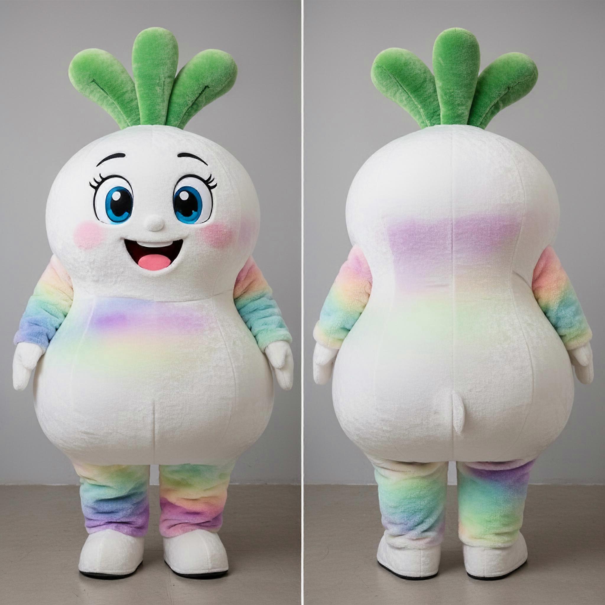 MASTICOT Ivory White Plump Turnip Mascot