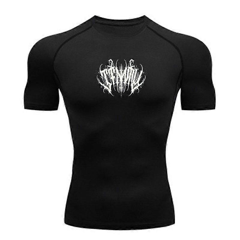 Men Quick Dry Compression Athletic T-shirt, Breathable Stret