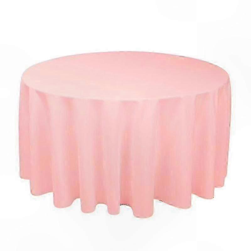 Polyester Round Table Cover for Party, Solid Colors, Home Decor
