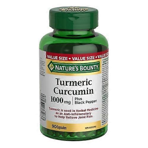 Nature's Bounty Turmeric Curcumin Plus Black Pepper, 90 Caps