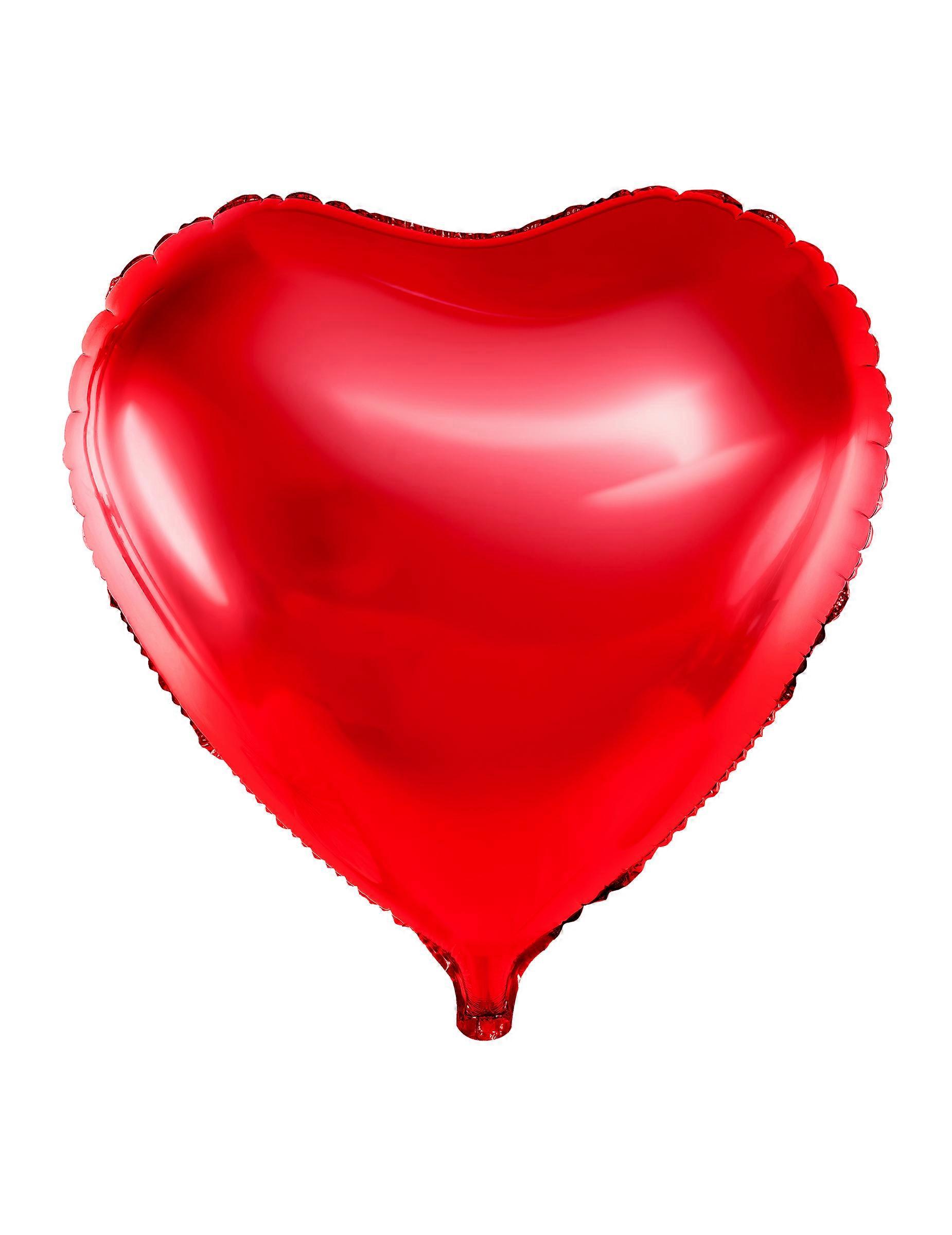 Red heart foil balloon 45 cm