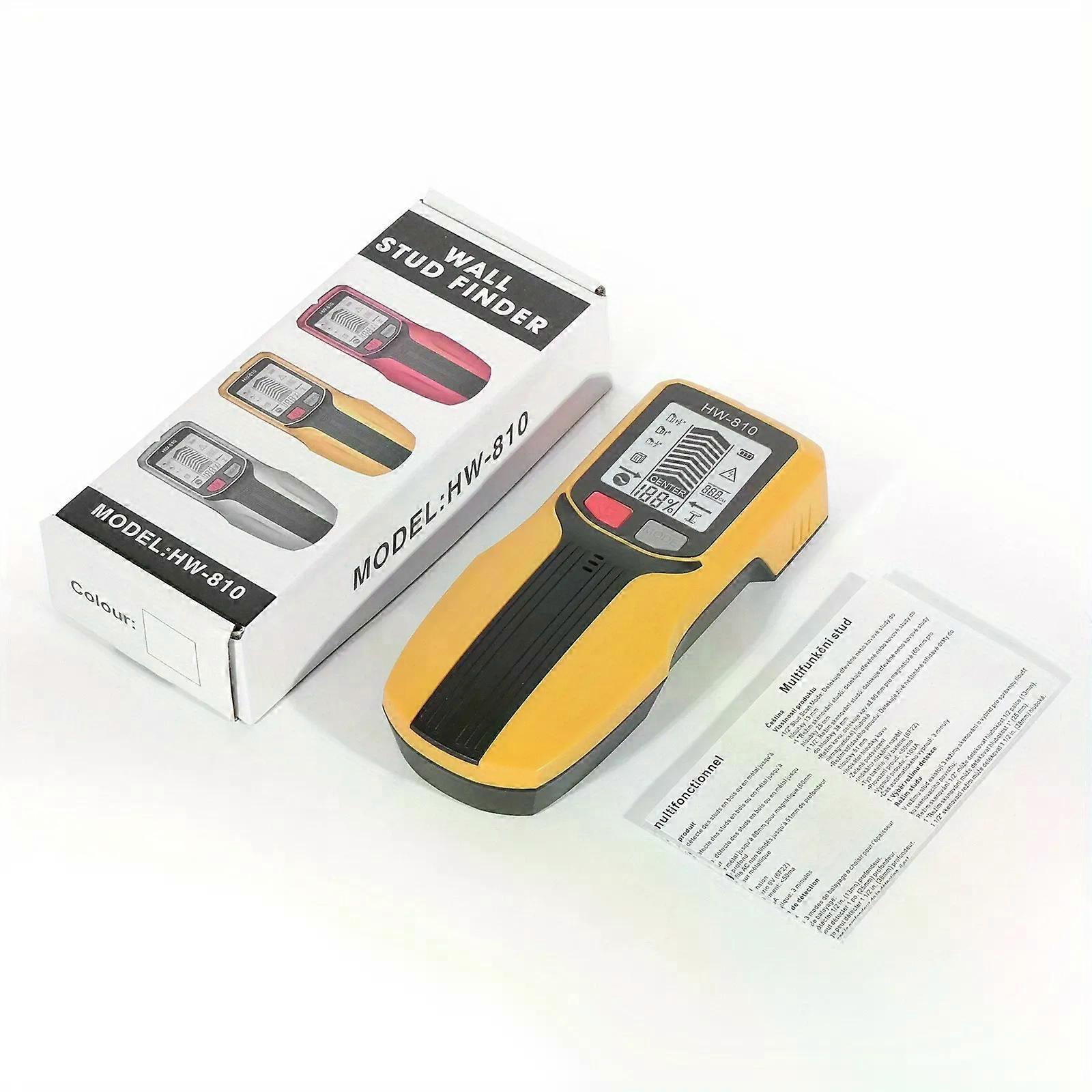 6in1 Stud Finder Wall Scanner Detector Multifunction Wall Scanner Yellow NEWro
