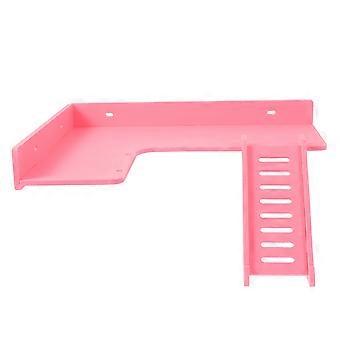 Kletterleiter für Kleintierkäfige von Hamstern, 1 Stück, rosa