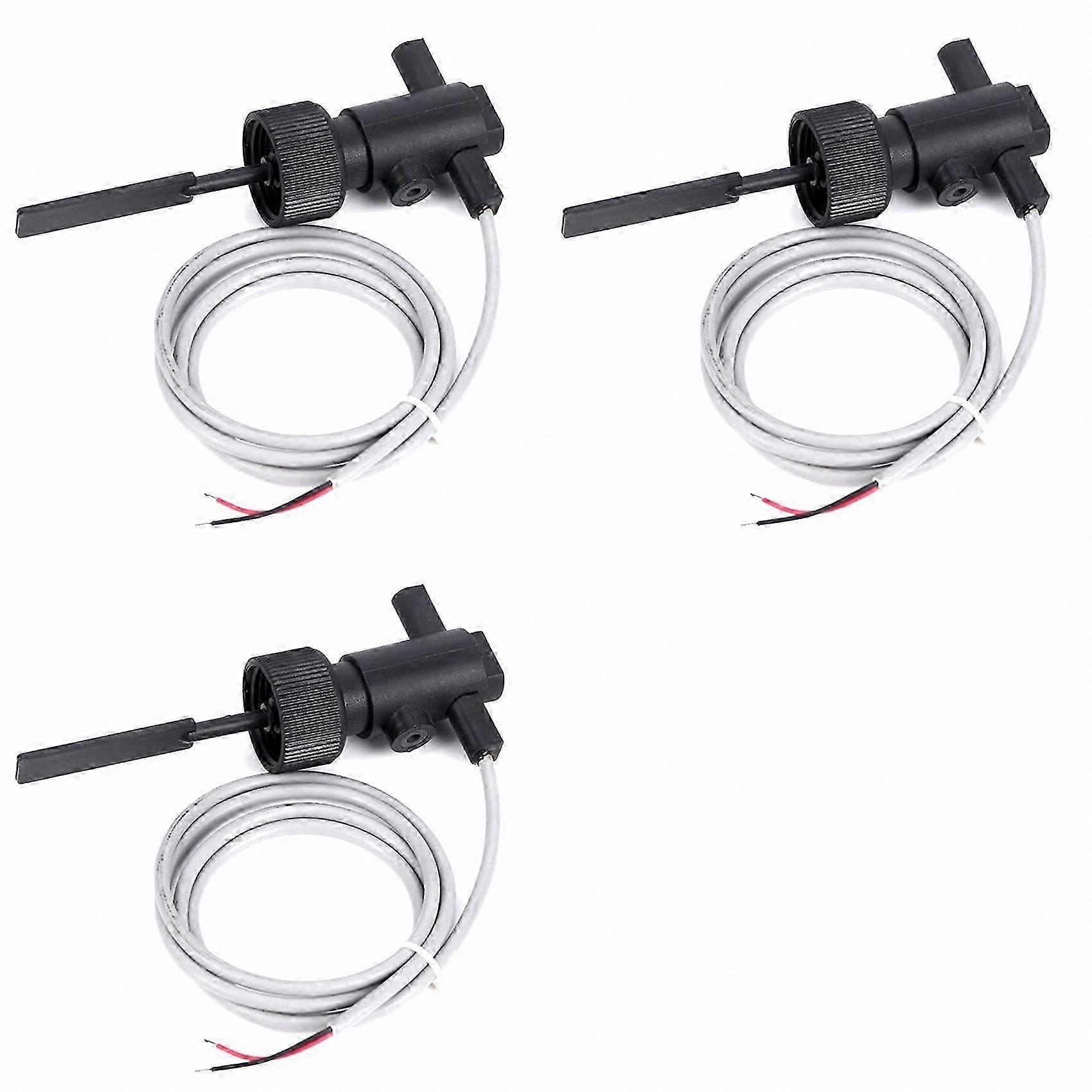 Adjustable Water Level Control FS-10 Water Flow Switch, 100V High Precision Float Sensor, 3-Pack