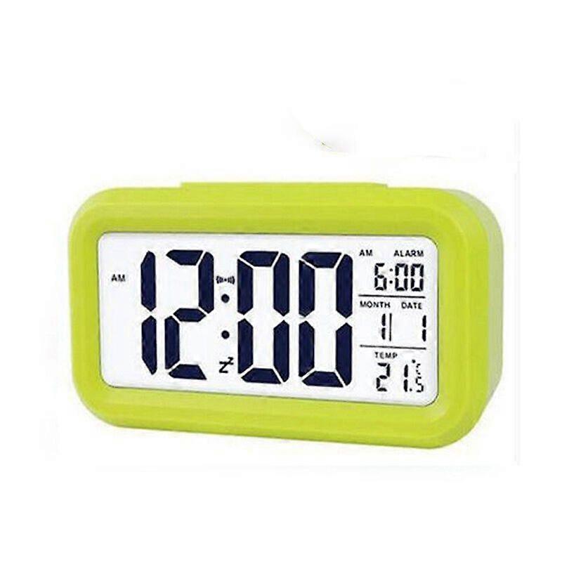 Digital Alarm Clock with Easy Setup, Battery-Powered, Temperature Display