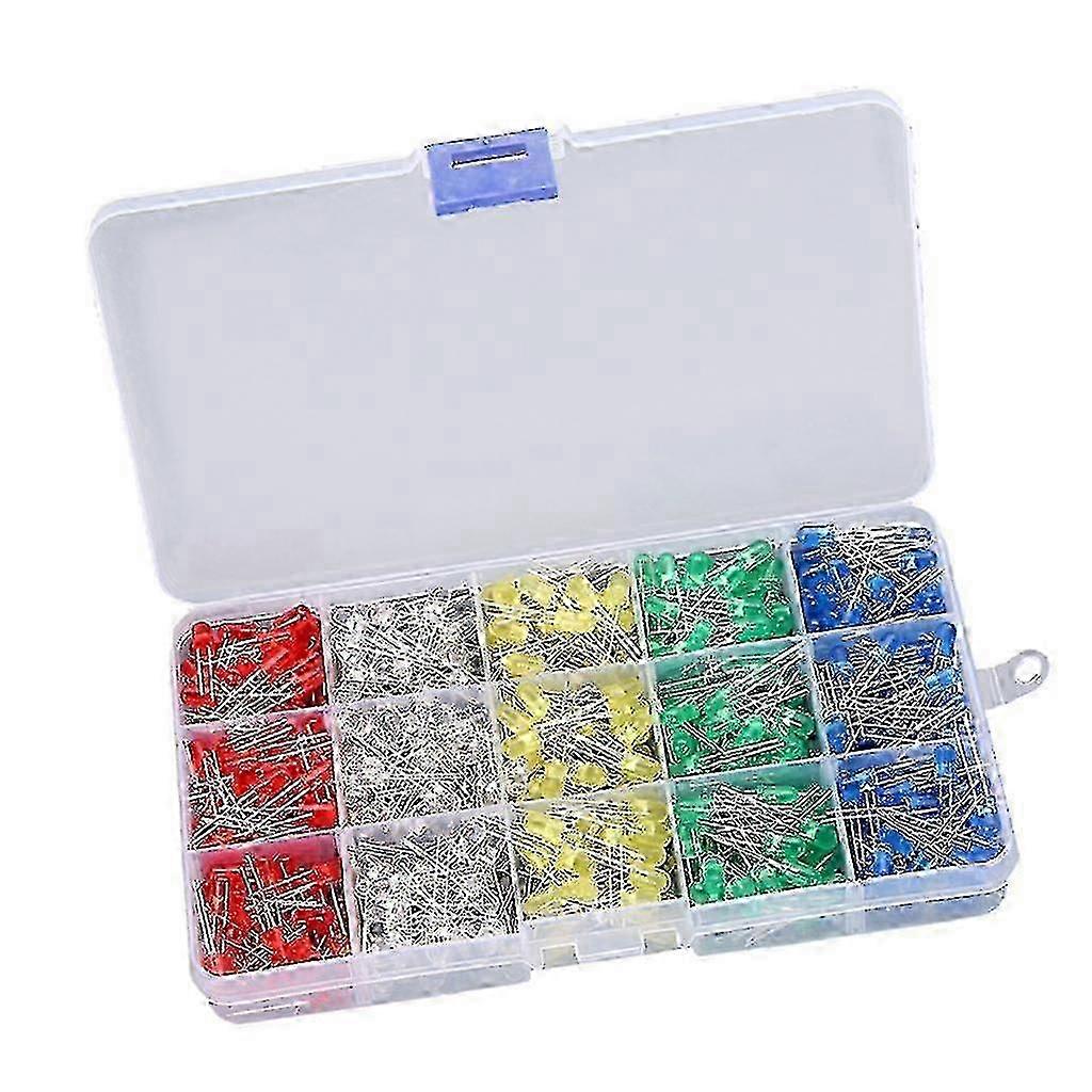 500pcs 5mm LED Kit Multi-Colour