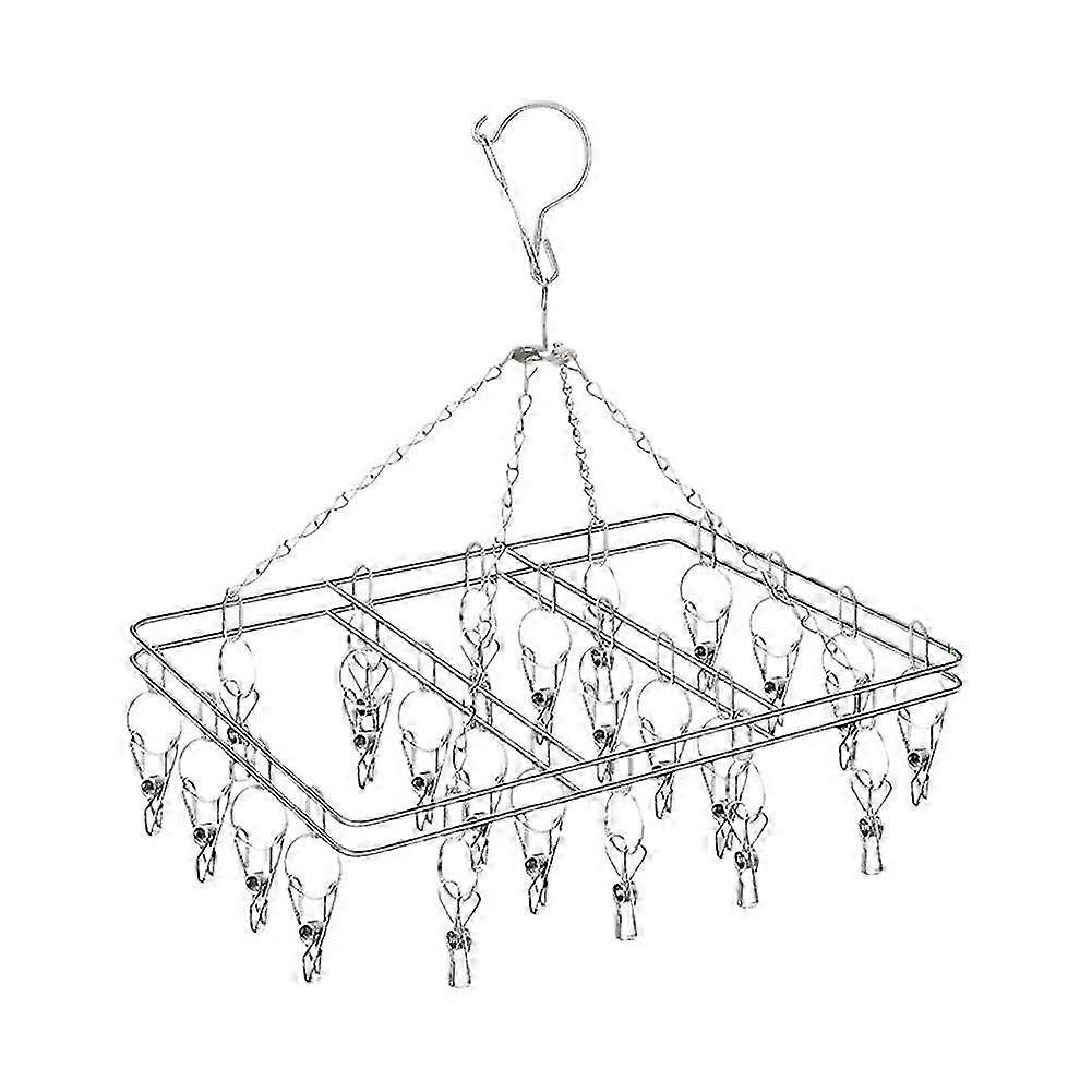 20 Clip Stainless Sock Drying Rack