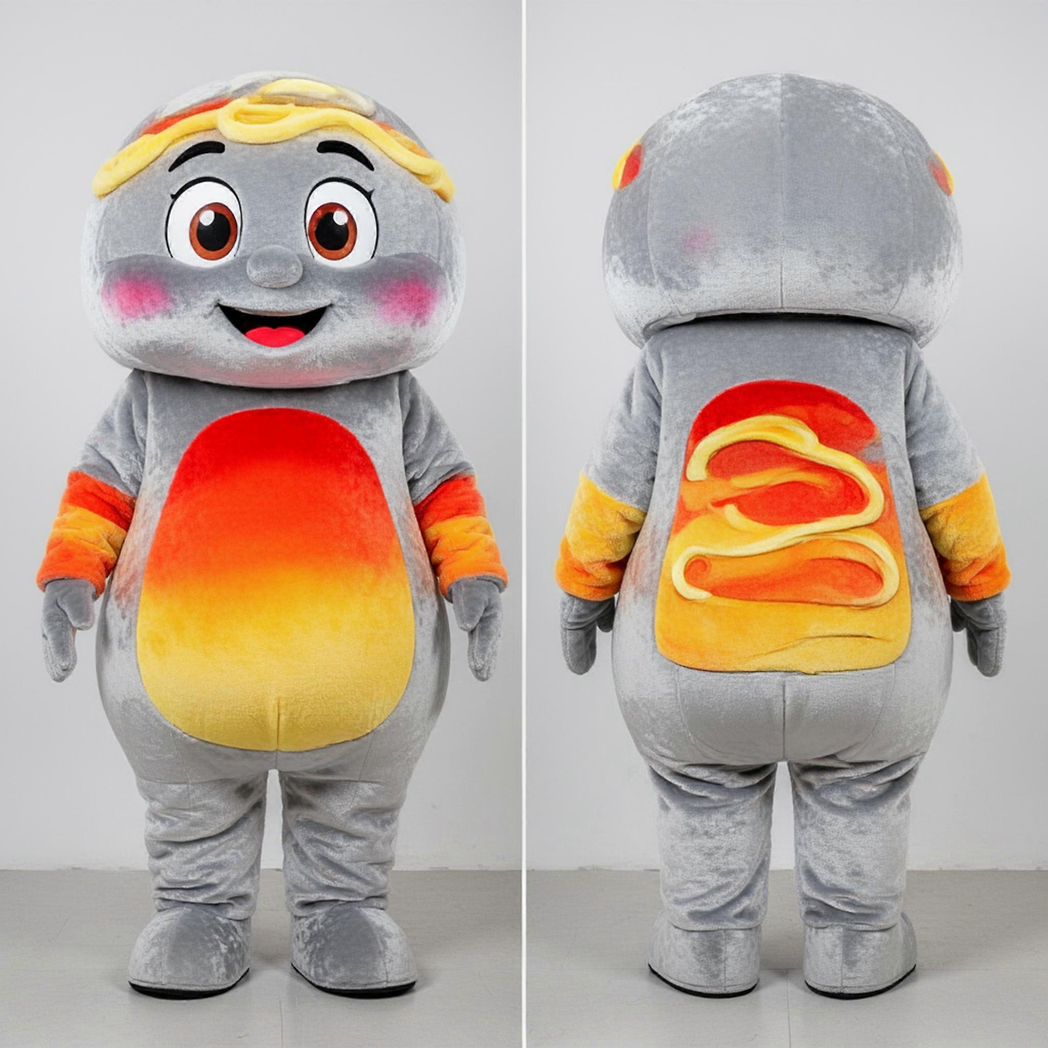 MASTICOT Silver Padded Moussaka Mascot
