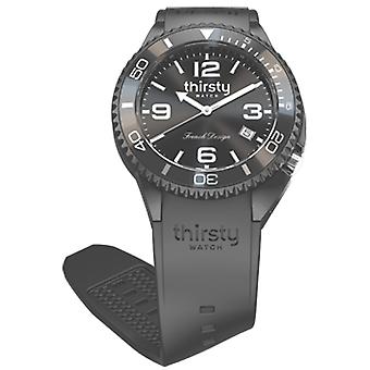Thirsty earl grey unisex watch for Unisex Analog Japanese Quartz with Silicone Bracelet BO-EARL GREY