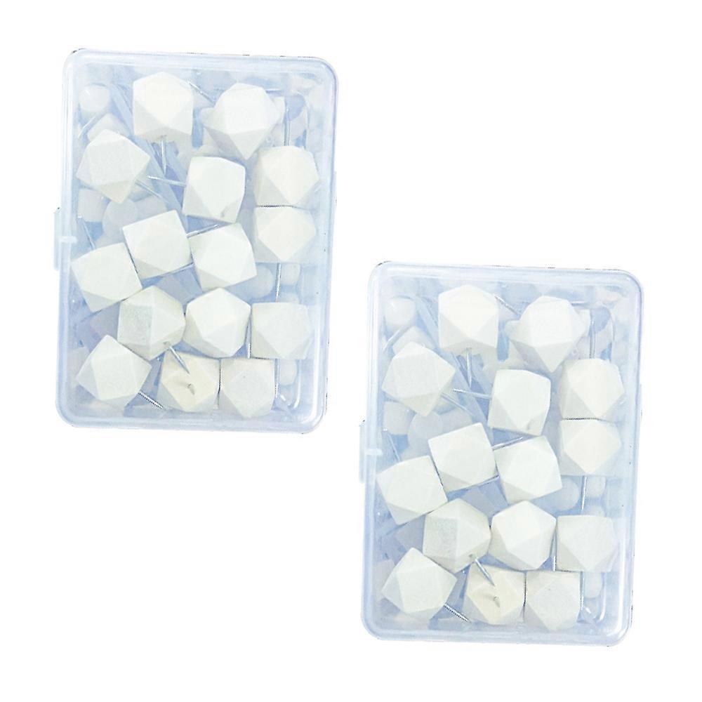 Decorative Geometric Paintable Map Pins