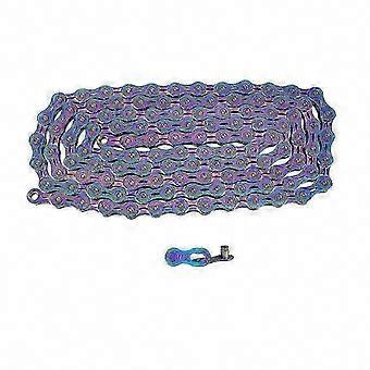 Mountain & Road Bike 11-Speed Bicycle Chain, Rainbow Colorful Half-Full Hollow Cycling Part