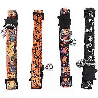 Cat Collar Soft Adjustable Cloth 4pcs PET Bell