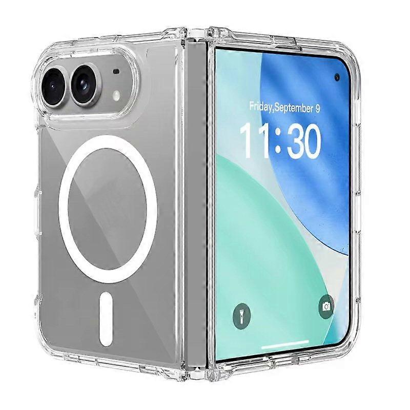 Clear Case For iPhone Duo Magnetic Charging Front and Back Clamshell