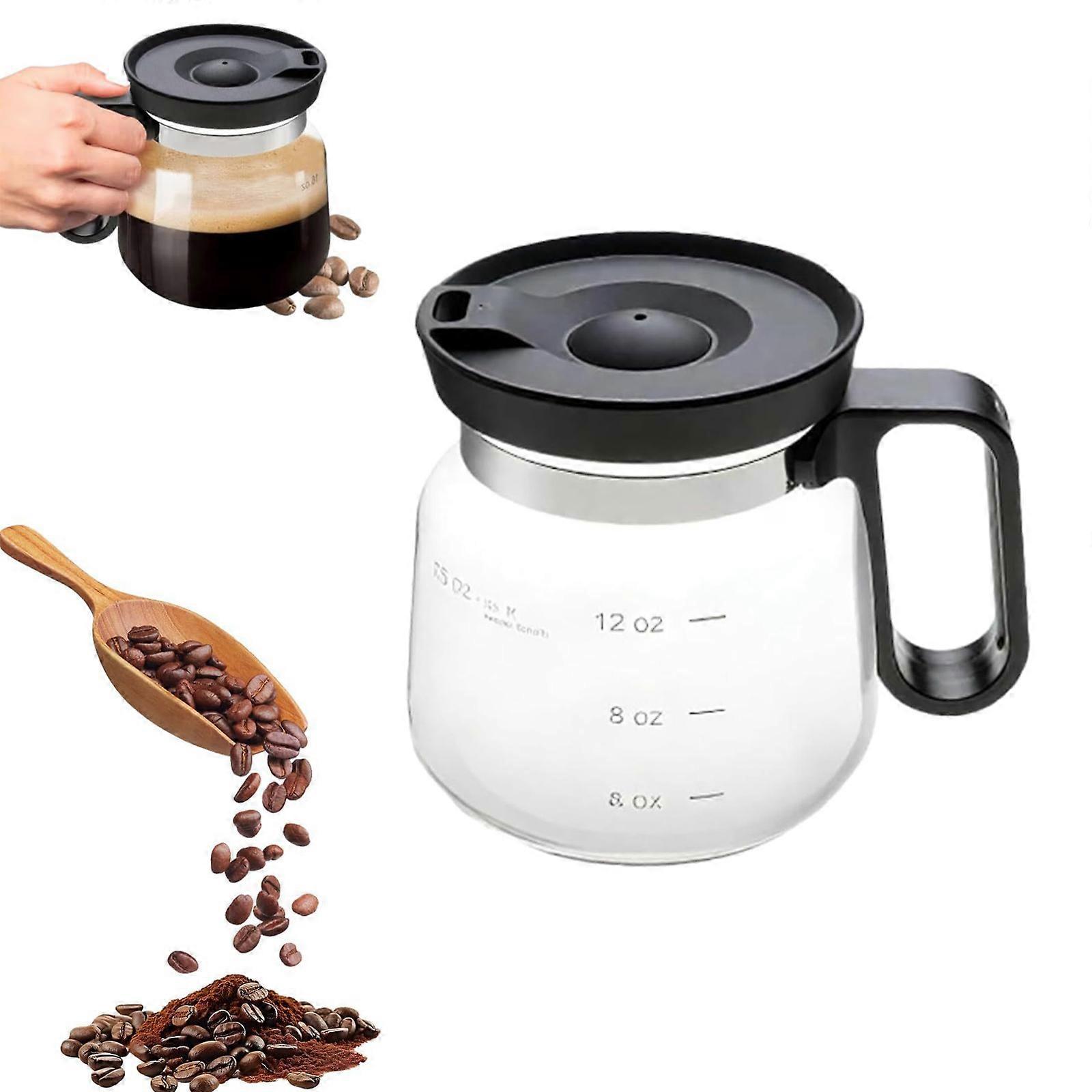 16 Oz Clear Glass Coffee Pot Mug
