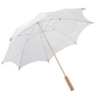 Wedding Lace Lady Umbrella Parasol Sun Umbrellas Party Bridal Photo Taking Decor(White Large)