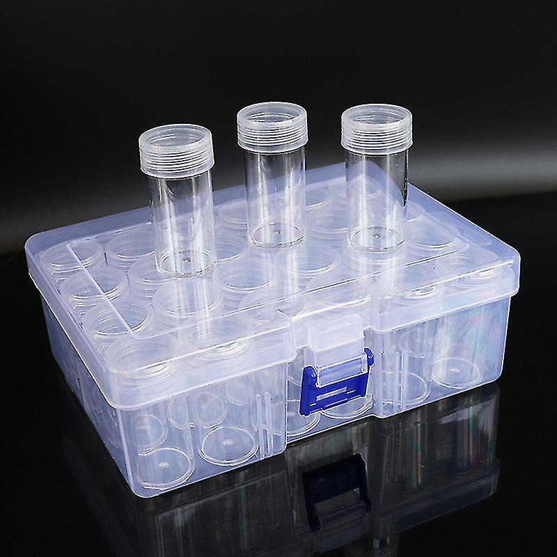 Diamond Painting Storage Box Bead Storage Box Diamond Embroidery Box Storage Container For Craft Jewelry 25 Pieces Transparent Color