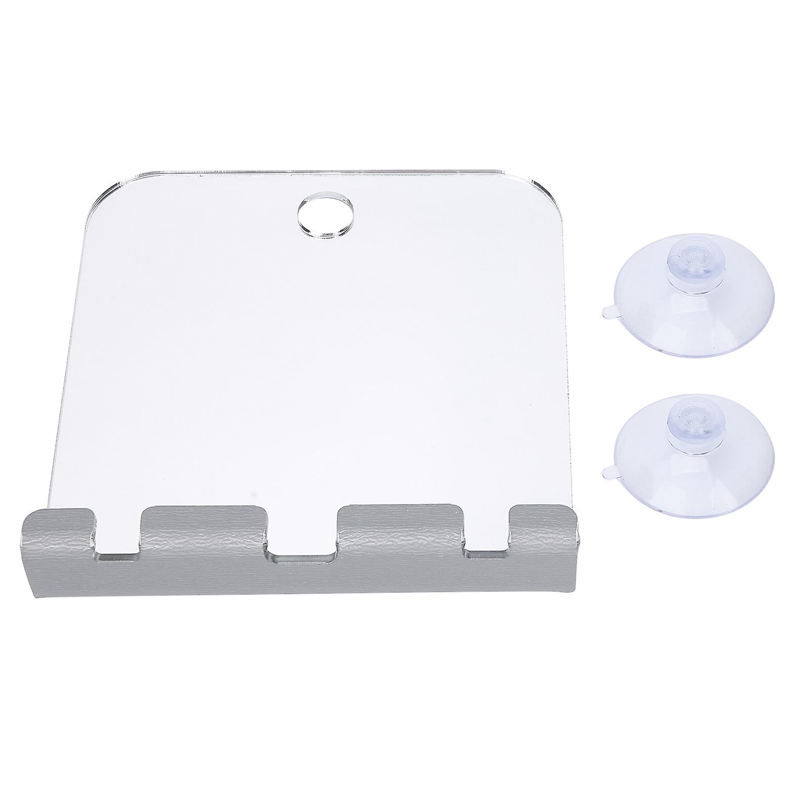 Fogless Bathroom Shaving Mirror Square Shower Mirror Shatterproof Mirror with Razor Hook