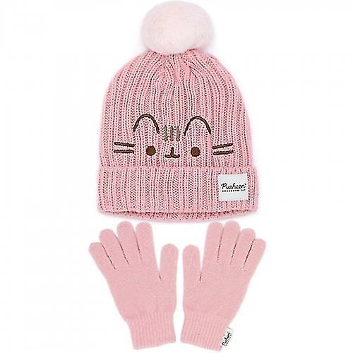 Pusheen Femmes / Dames Le bonnet tricoté et ensemble de gants pour chats