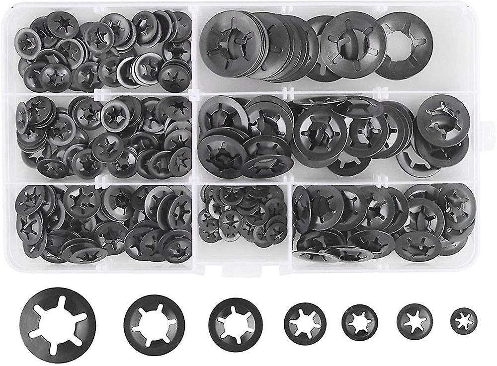 280 Pcs Lock Washers Lock Washers, Steel Lock Washers Quick Lock Washers