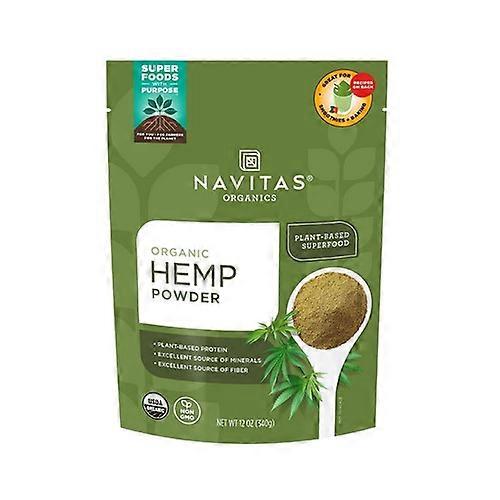Navitas Organics مسحوق بروتين القنب العضوي، بدون نكهة 12 أونصة (عبوة من 6)