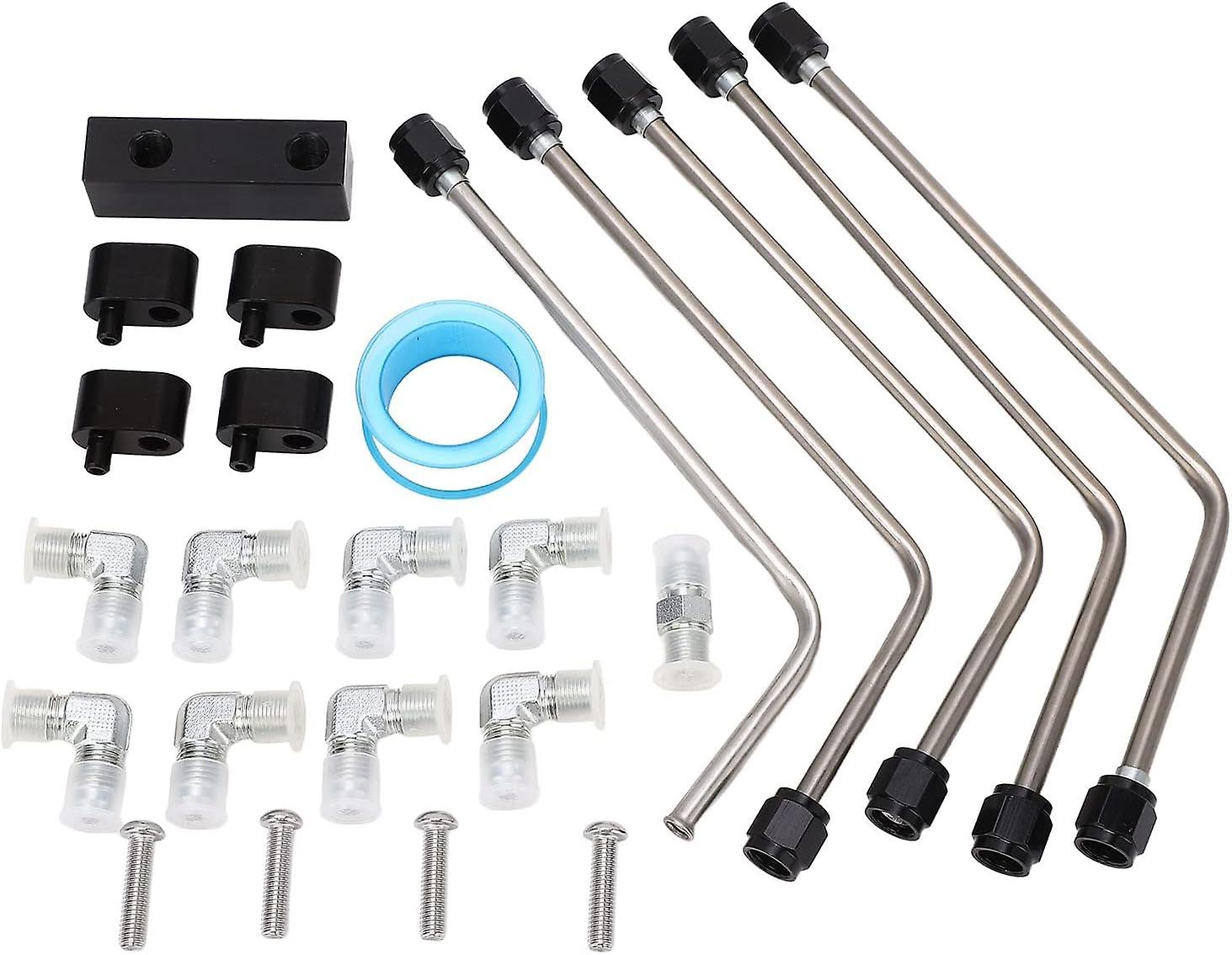 thumbnail image 2 of WENXI Complete Coolant Crossover Steam Vent Kit - Black Stainless Steel For LS1 LS2 LS3 LS6 2 of 4