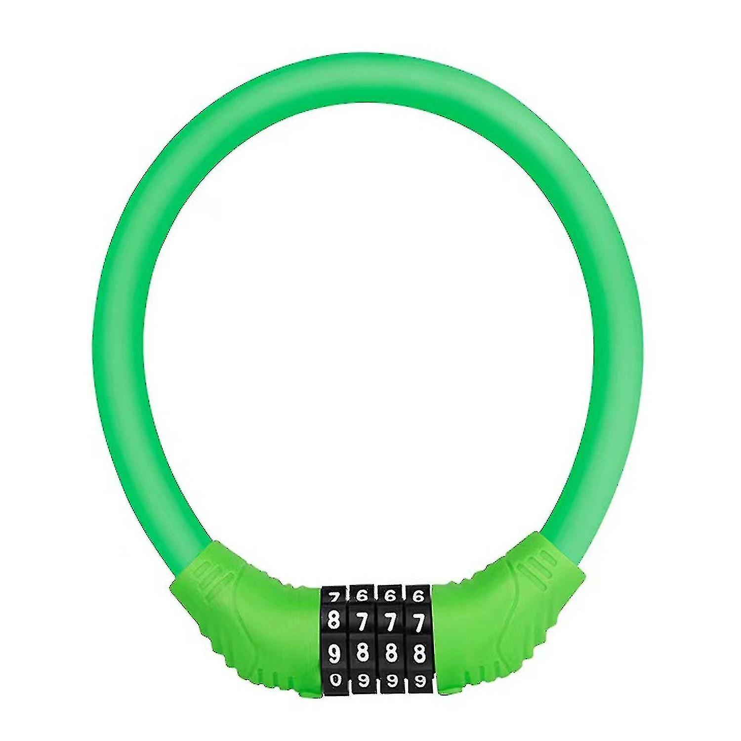Pocket Size Portable 4 Digit Private Password Bike Lock Cable Lock Bicycle Security Lock Anti-theft