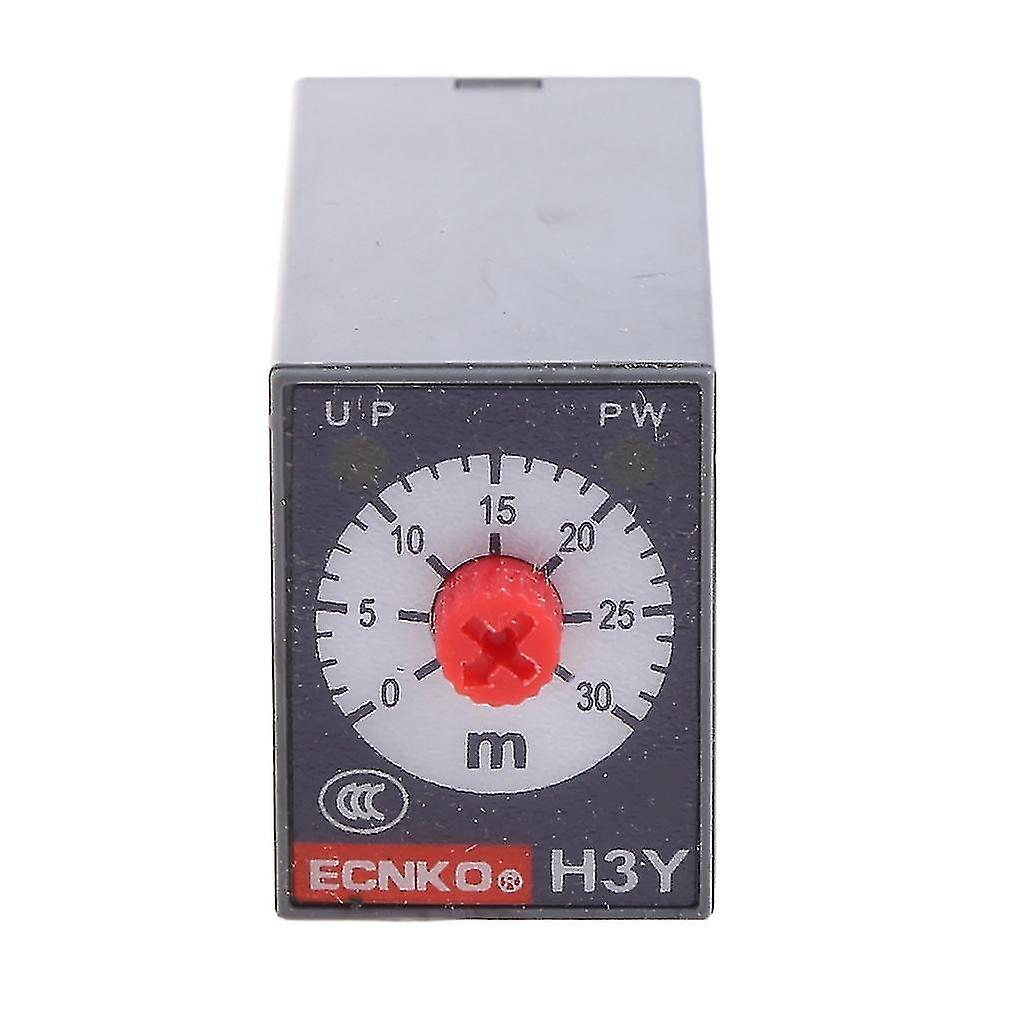 24VAC H3Y-2 Power On Delay Timer Relay DPDT 5S Max With Socket - Solid State