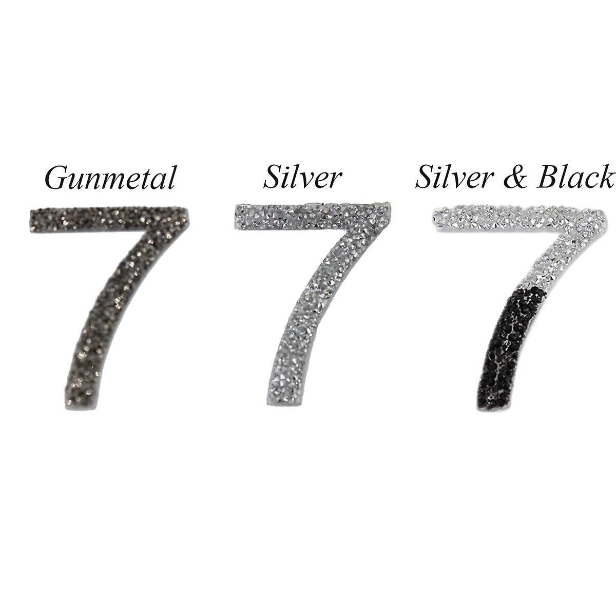 Large Sparkle Glitter Number 7 Stickers Art & Craft