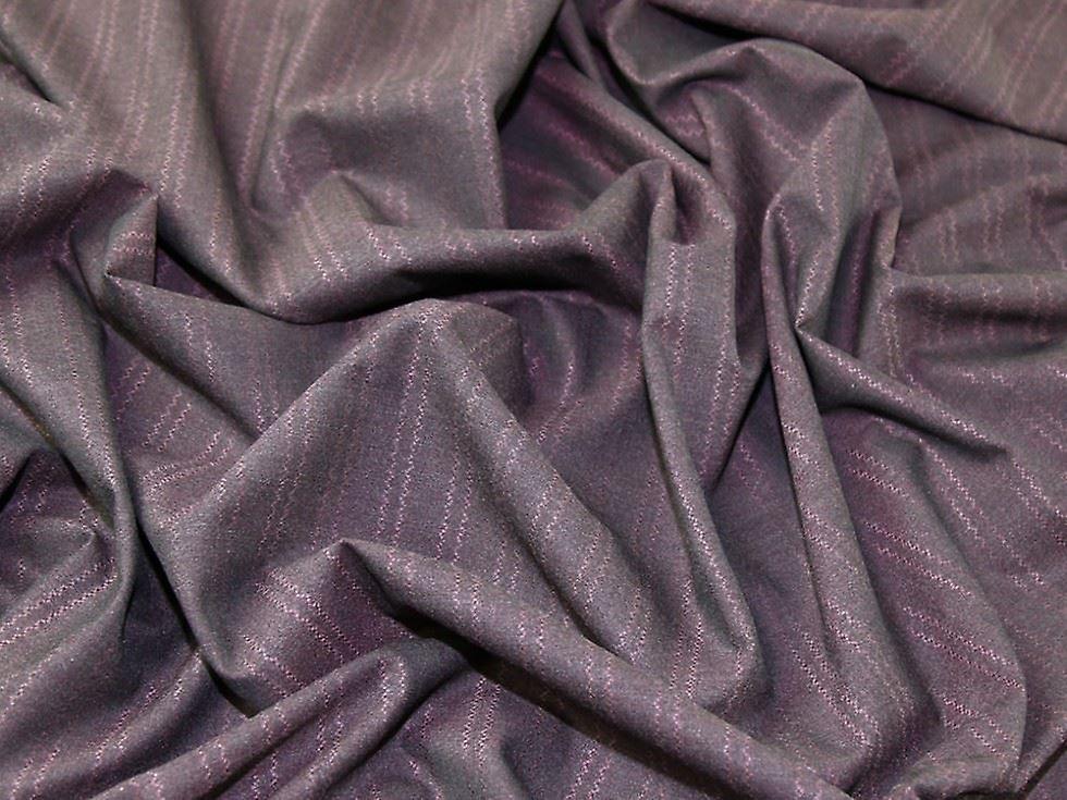 1.45m Stretch Woven Suiting Fabric Plum - per metre