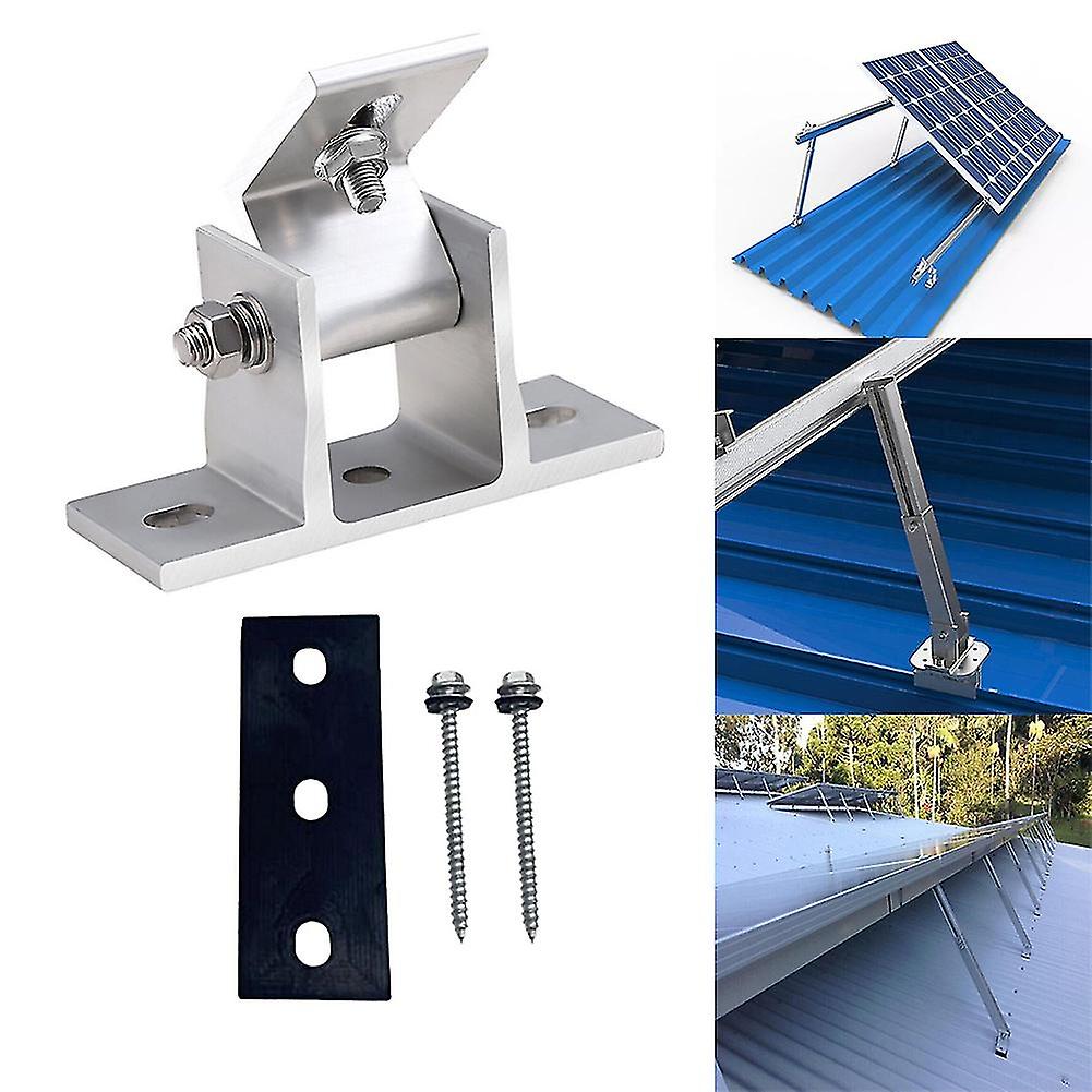 Solar Panel Rotatable Elevation With Angle Bracket Roof Mounting Attachment Foot Mount With Screws R