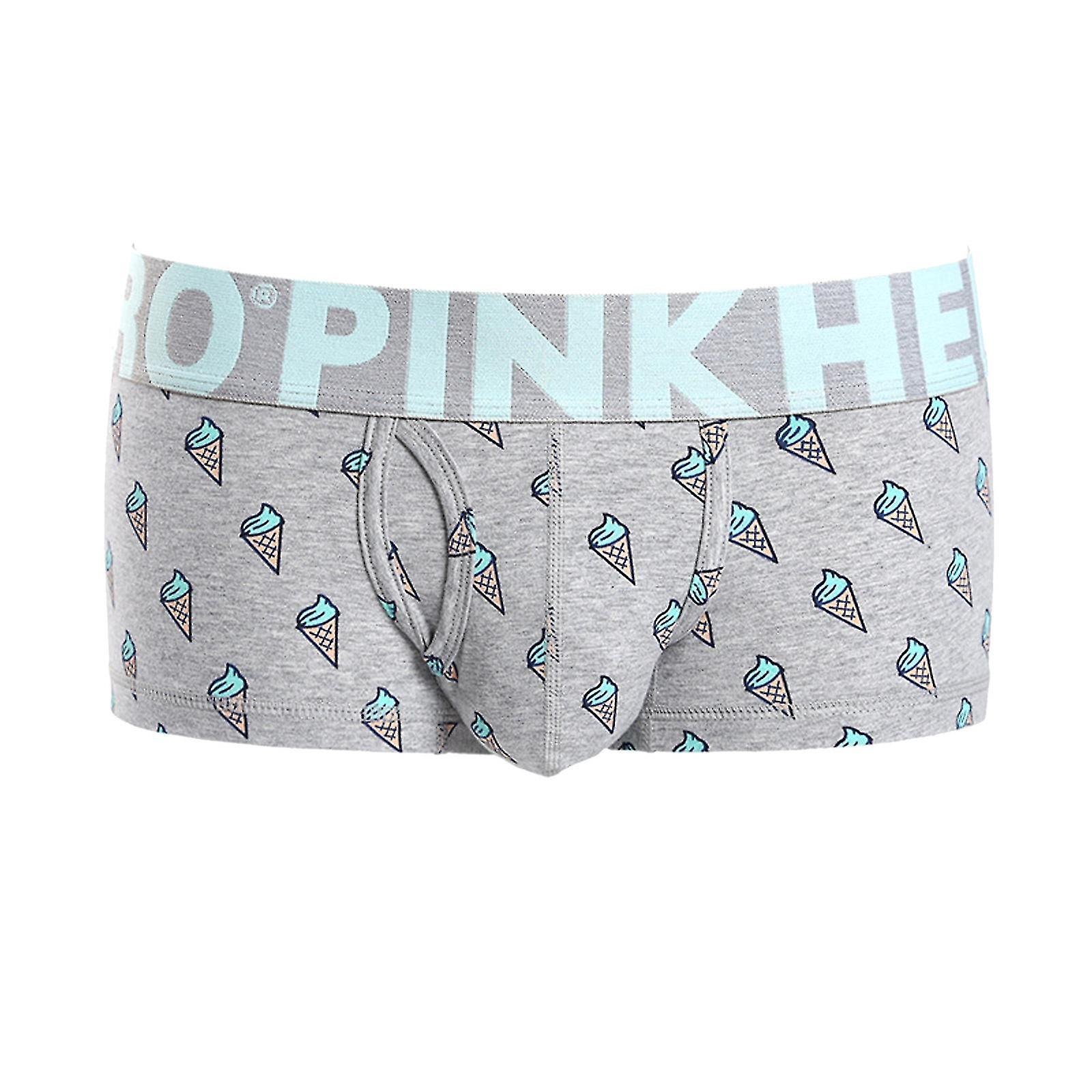 תחתונים תחתוני משי קרח לגברים לאחר תחתוני נוחות נושמים ריקים Bb12589