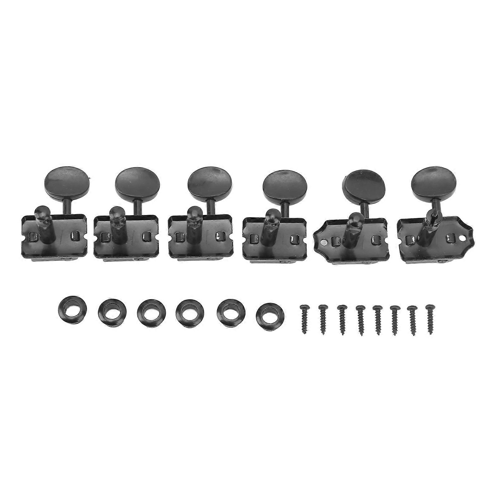 6Pcs String Tuning Key Retro Style Metal Delicate Tuning Pegs Replacement for Electric Guitar