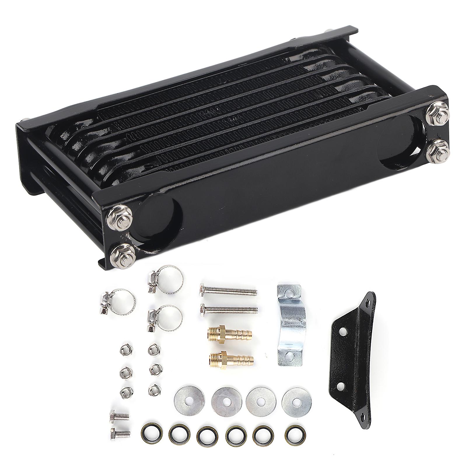 Refroidisseur d'huile moteur universel, compatible avec Monkey Car 100-250cc, Dirt Bike, ATV, 4 roues, moto, noir