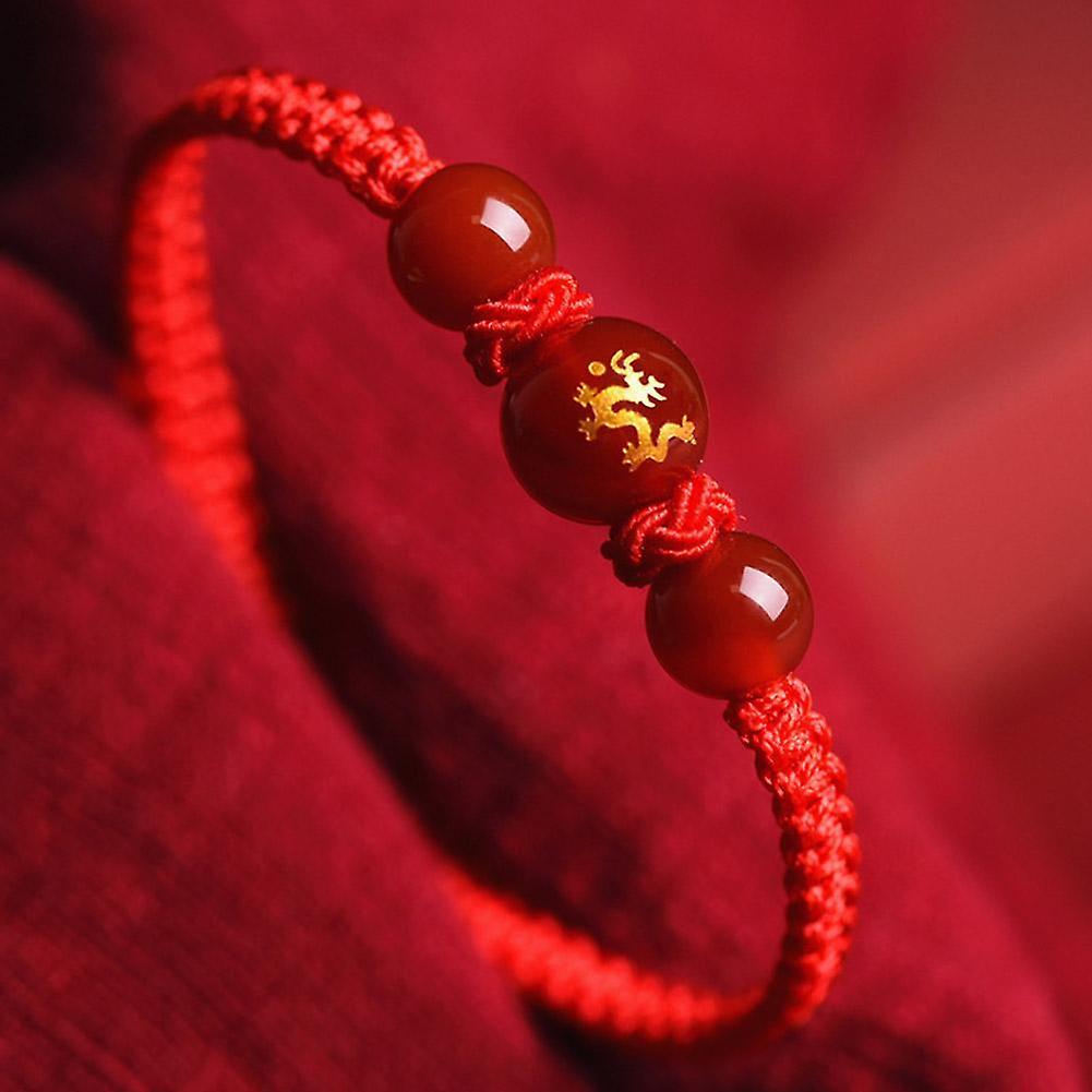 2024 Lucky Dragon Adjustable Handmade Red String Rope Bracelet