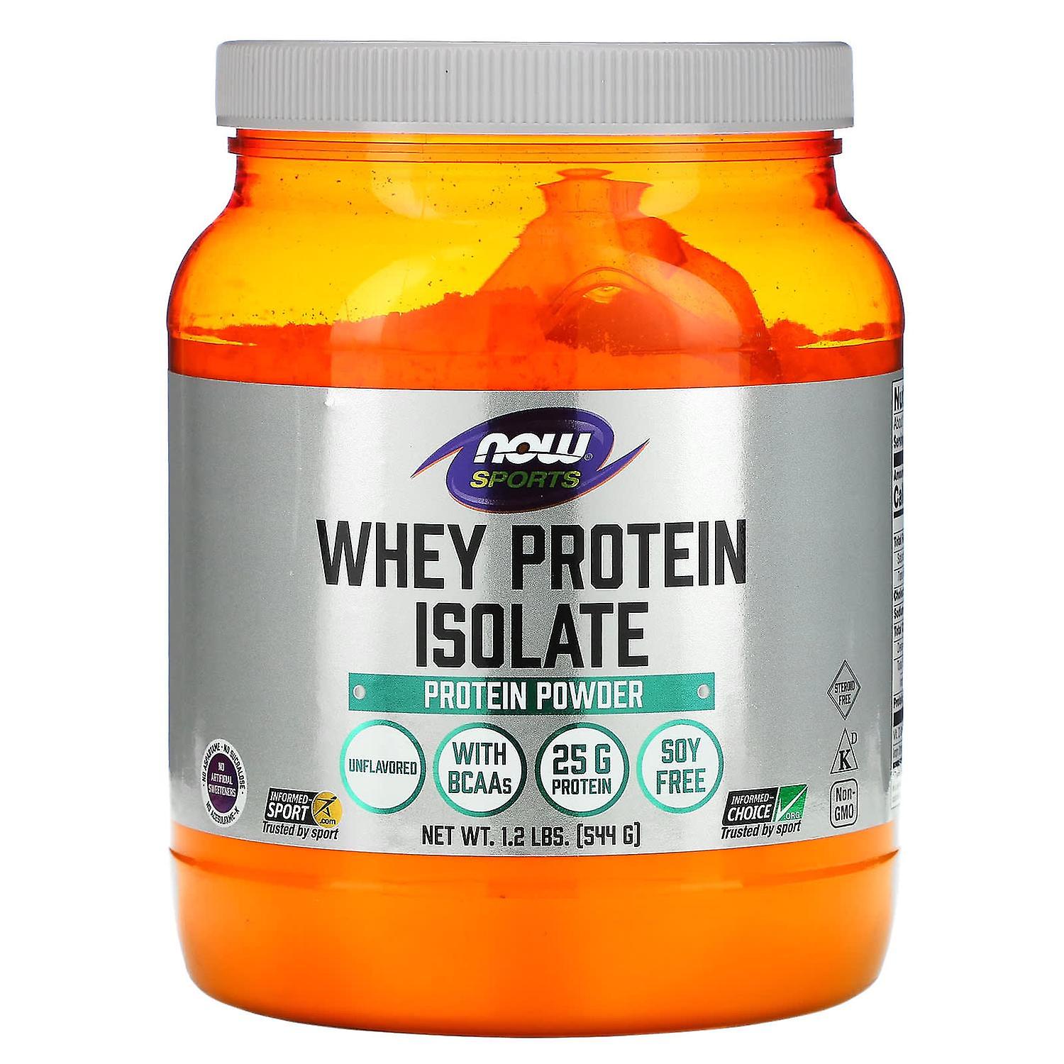 NOW Foods, , Whey Protein Isolate, Unflavored, 1.2 lbs (544 g)