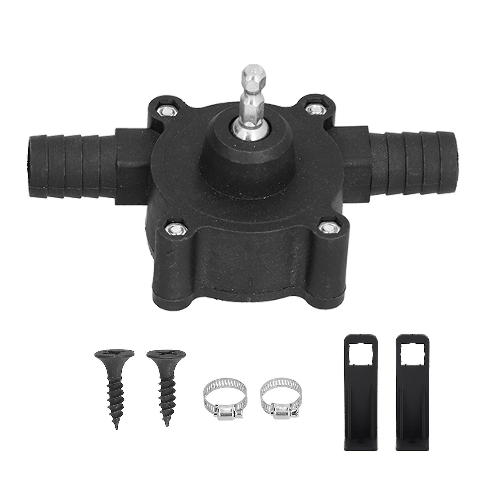 Ouitble Transfer Pump Hand Electric Drill Pump, Small Water Transfer Pump for Home Irrigation and Gardening, Compact Design, Easy to Use,