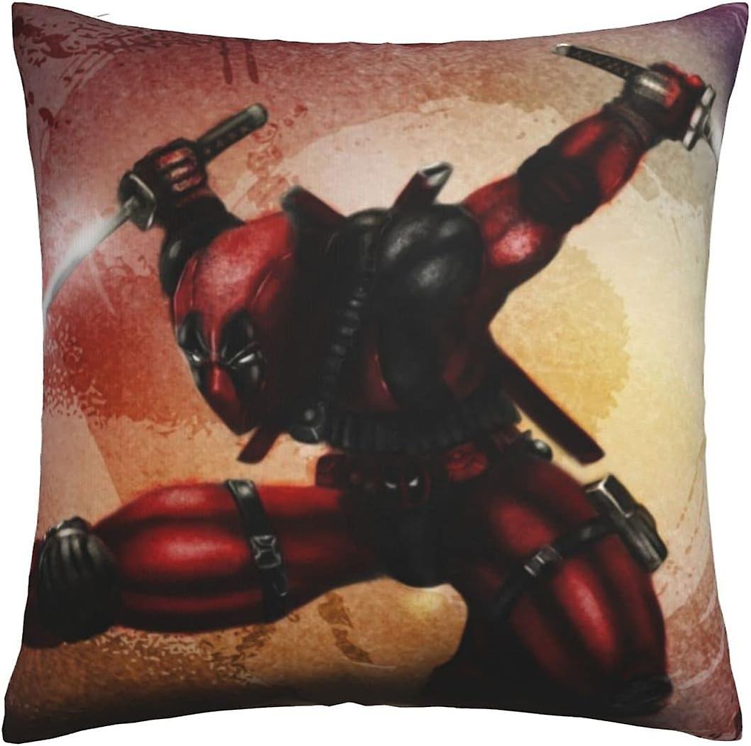 Deadpool morbido fodera per cuscini 45 x 45 cm federe quadrate comode federe decorative fodere per cuscini di lusso per divano camera da letto con Invisib