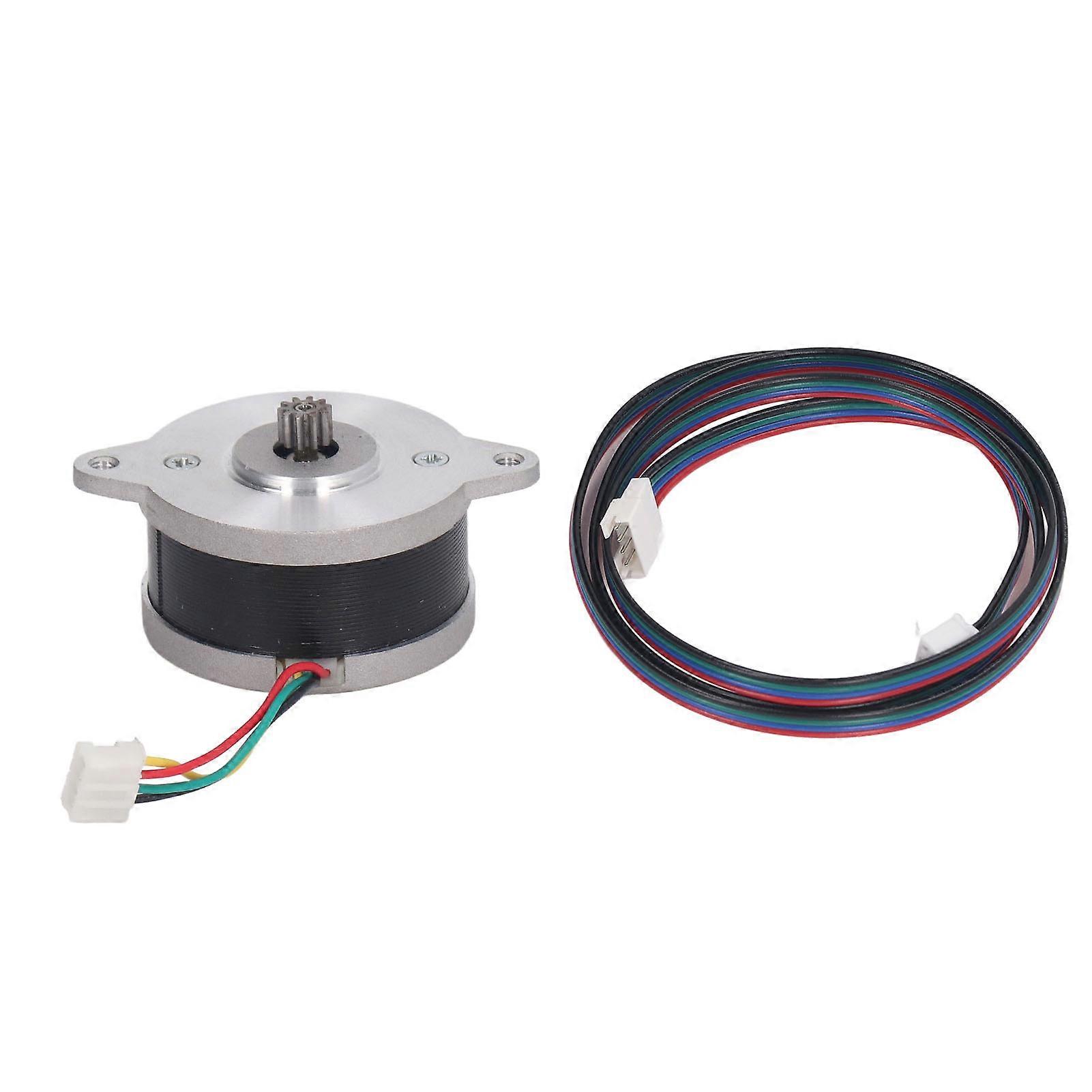 DEWIN Extruder Stepper Motor, Extruder Stepper Motor Nema14 2 Phase 36mm Pancake Motor with 78cm Extension Cable for Orbitor DC0‑24V
