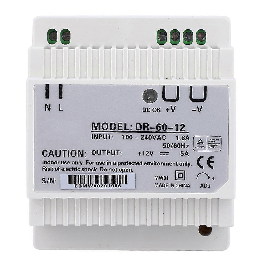 DR-60-12 Power Supply High Accuracy Single Output PWM Din Rail 60W 100-240VDR-60-12