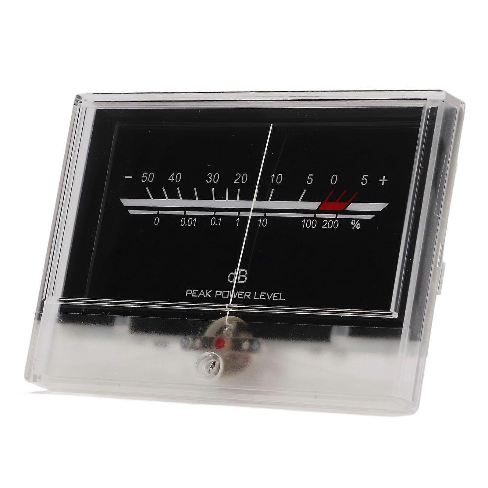 VU Meter LED White Backlit Accurate Measurement Power Amplifier DB Meter for Studio DIY