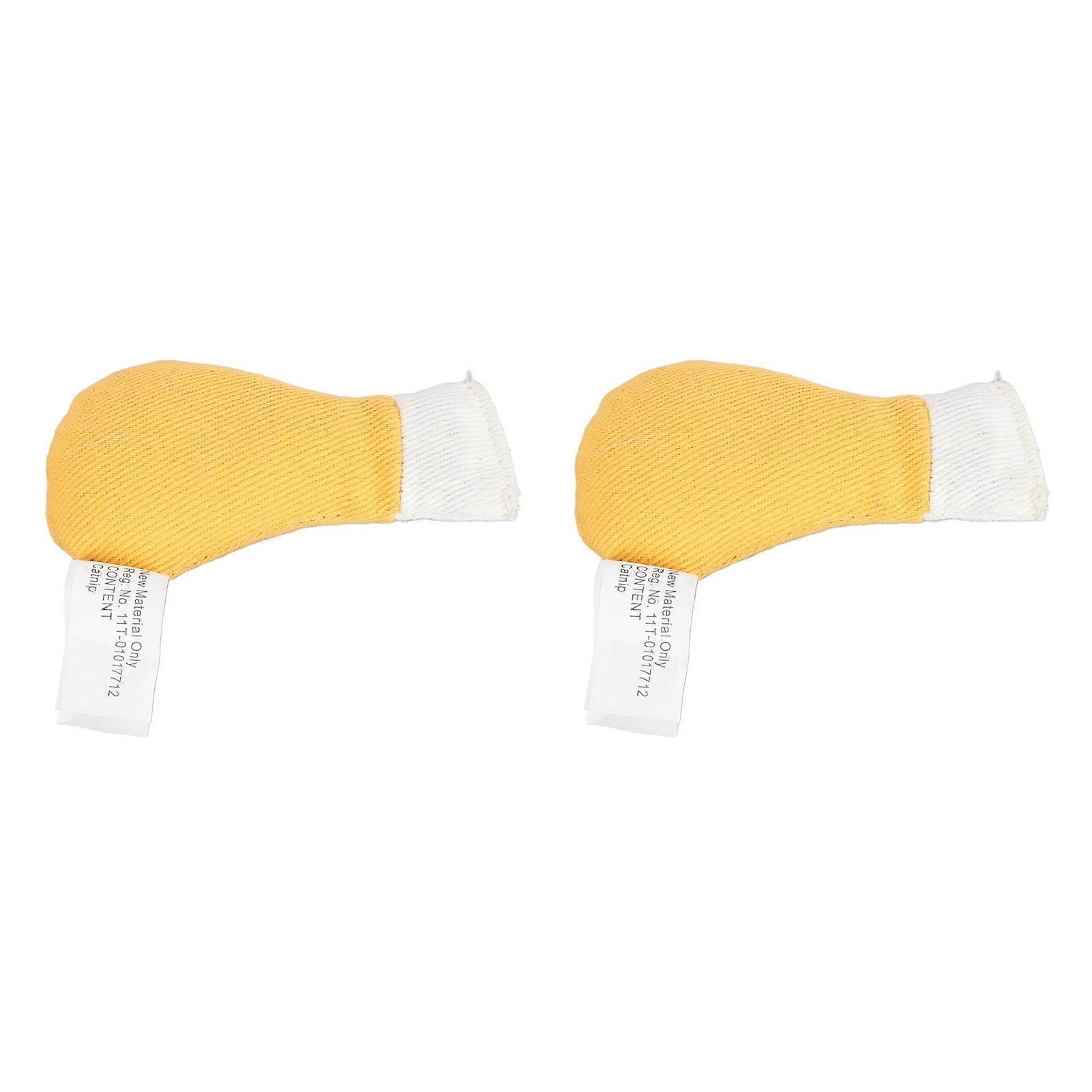 2Pcs Chicken Leg Cat Toys Bite Resistant Soft Komfortabel Interaktiv utstoppet katt Catnip Leker for hunder Katter Kjæledyr