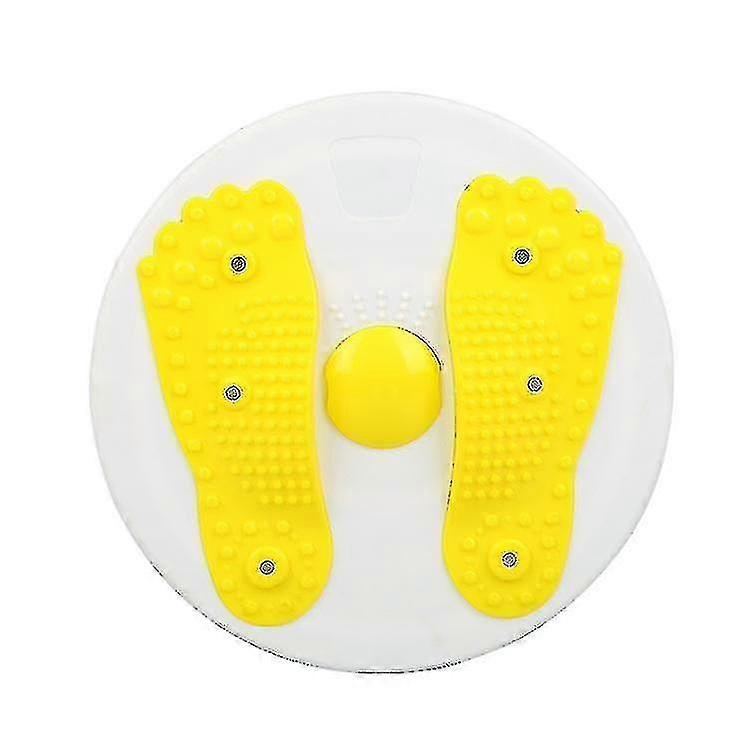 エクササイズマシンウエストトレーニングマシンねじれディスクホーム女性フィットネスイエロー