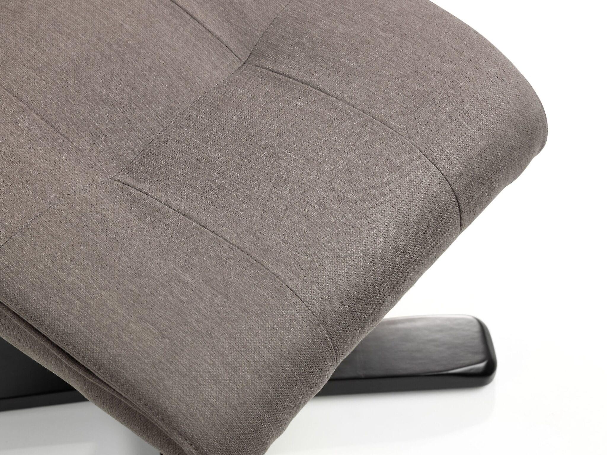 Camy Recliner & Stool Grey