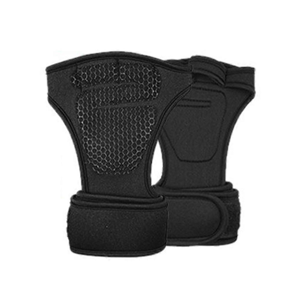 unbrand Gym Gloves Weight Lifting Gloves Women Men Cross Training Workout Bodybuilding Black L