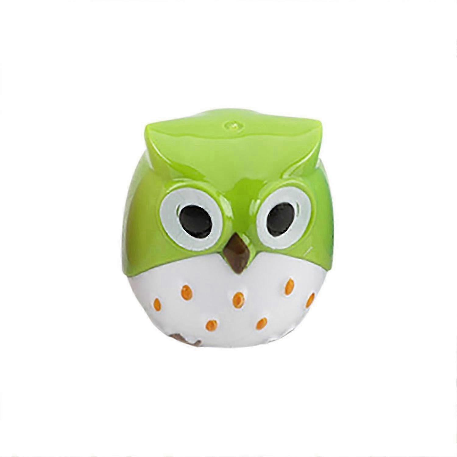Electric Pencil Sharpener Cute Owl Plastic Lovely Shape_Feb